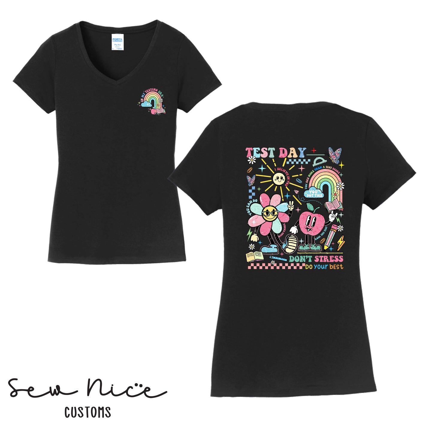 Testing Era - Ladies V-Neck (Maie Ellis)