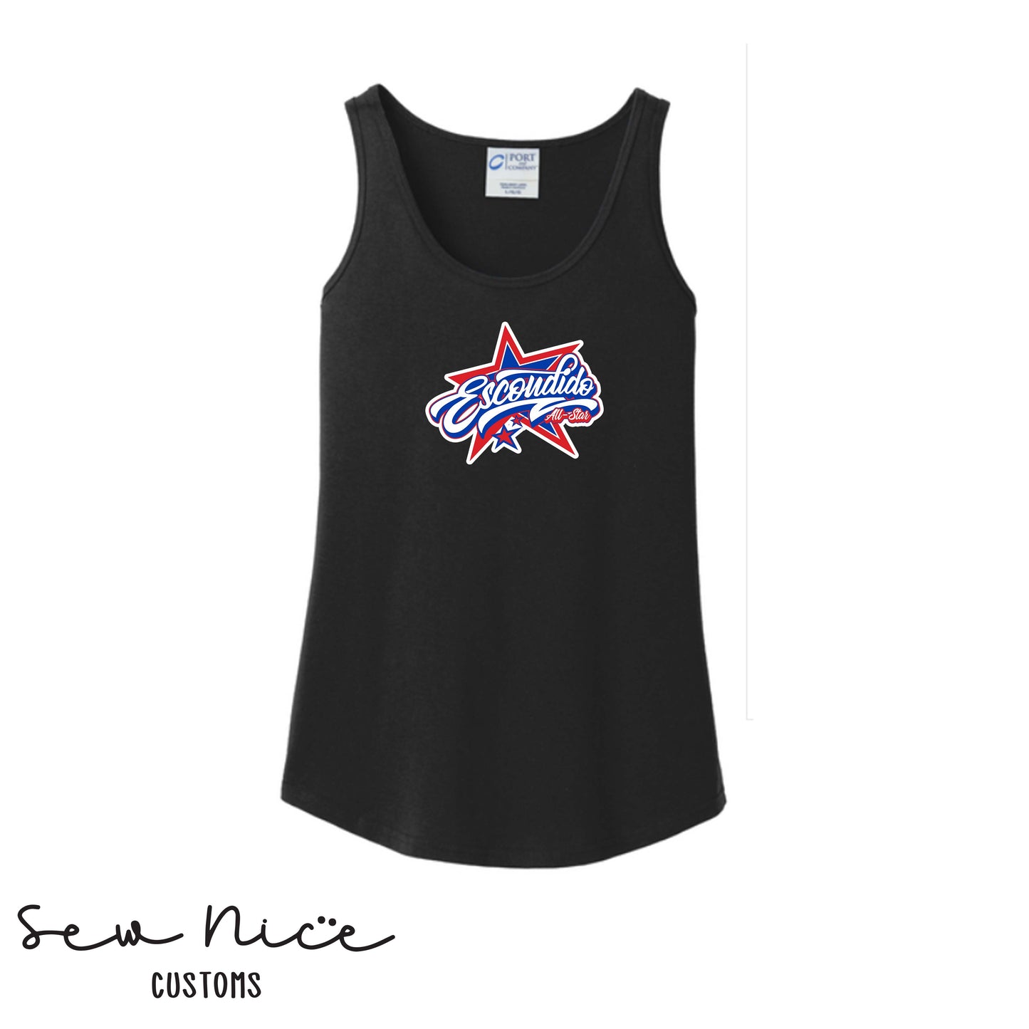Escondido Star Logo- Ladies Tank Top