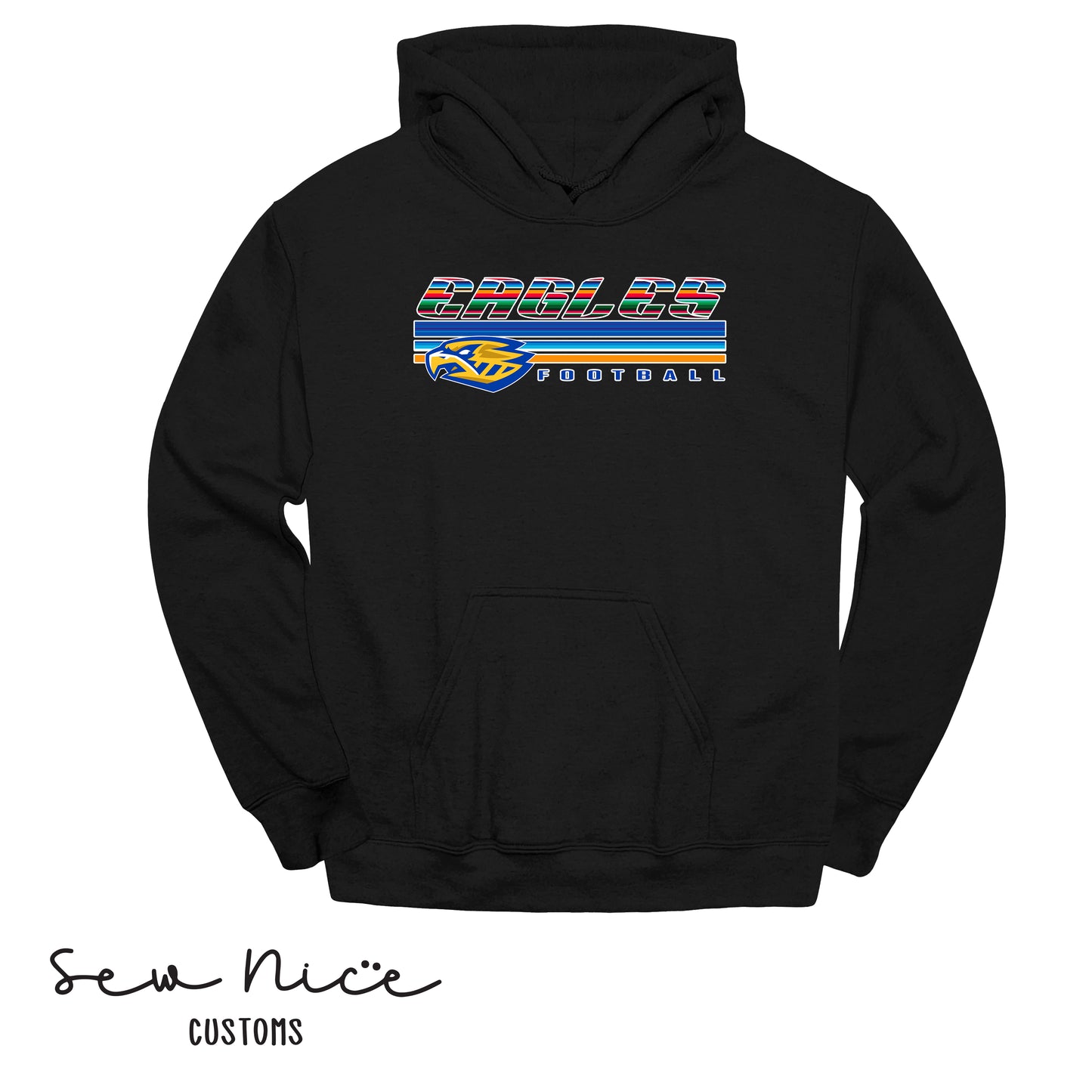 SP Serape Eagles Unisex Adult/Youth Hoodie