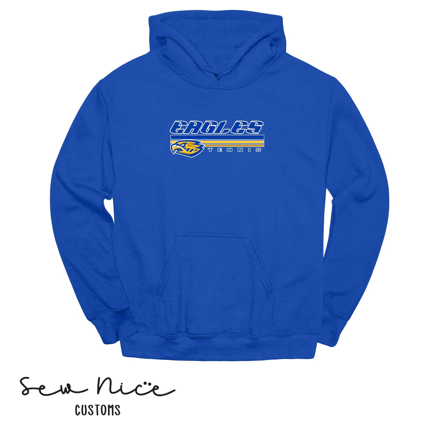 SP Eagles Lines-Tennis- Unisex Adult/Youth Hoodie