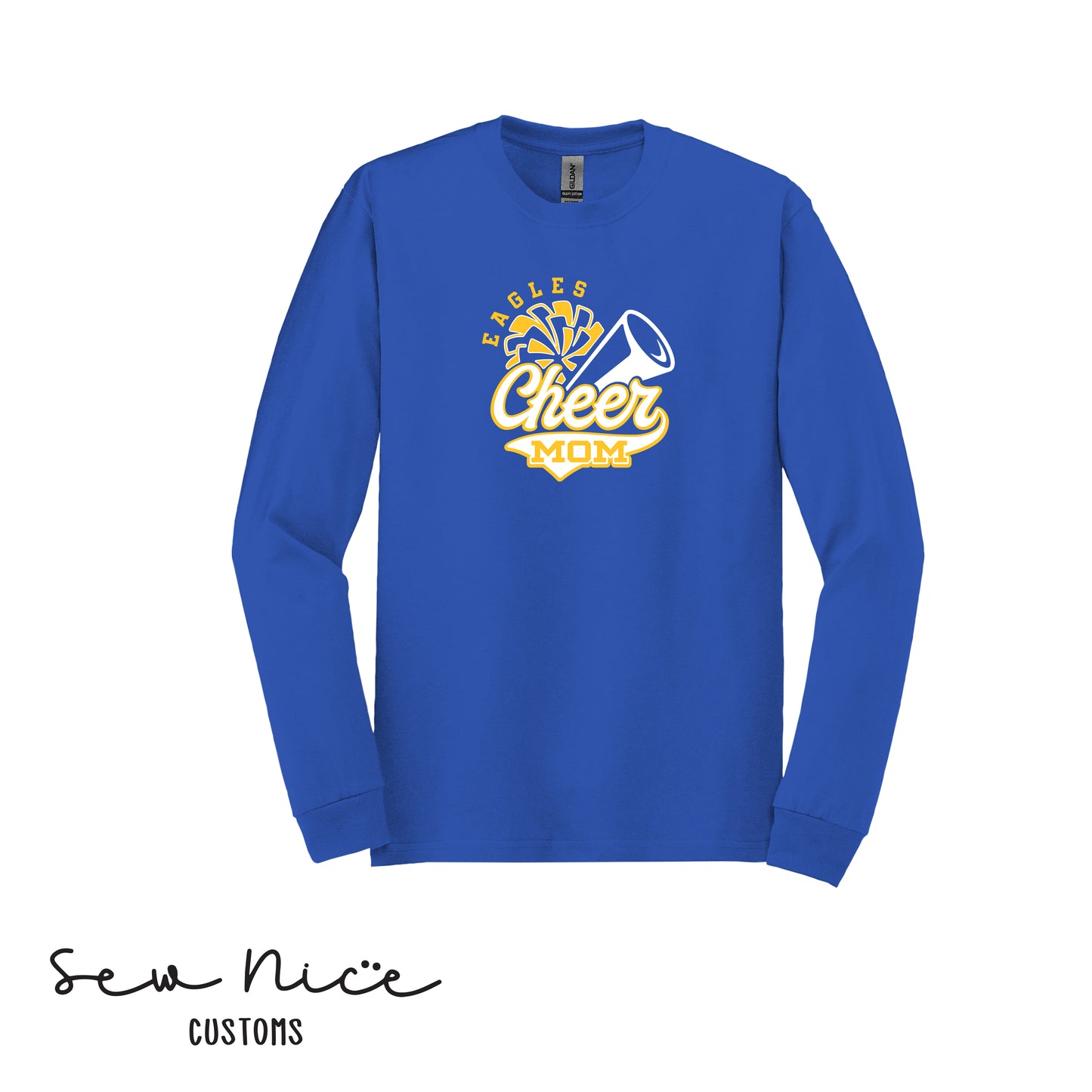 Eagles Cheer Mom- Unisex Adult Long Sleeve Shirt