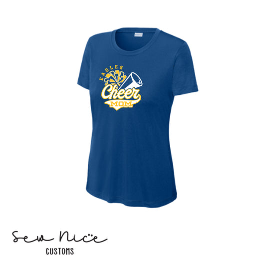 Eagles Cheer Mom- Ladies Dri Fit Shirt