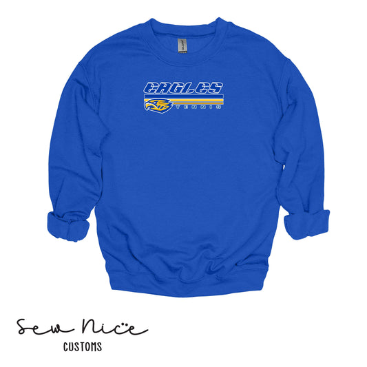 SP Eagles Lines- Tennis- Unisex Adult/Youth Crewneck Sweatshirt