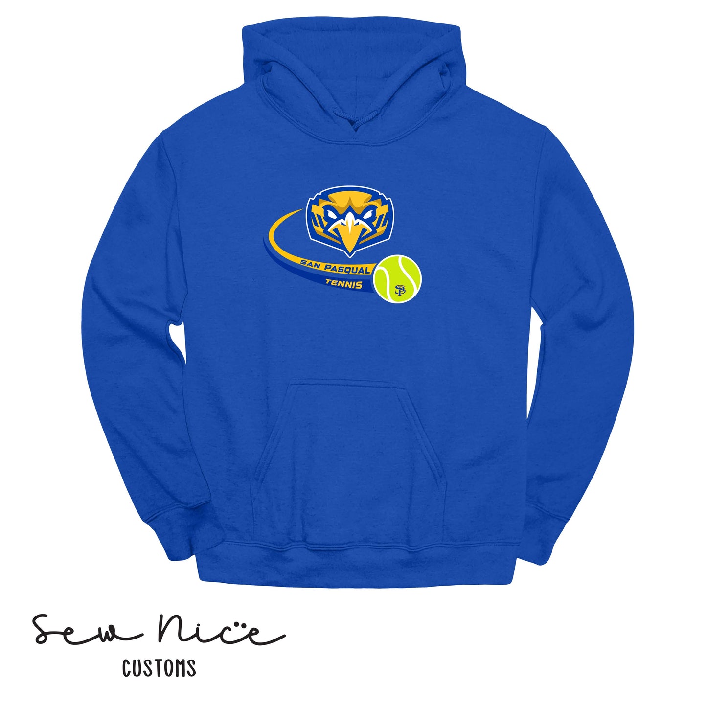 SP Eagles Swoosh Tennis- Unisex Adult/Youth Hoodie