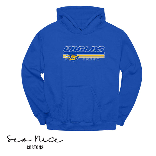 SP Eagles Lines Cheer- Unisex Adult/Youth Hoodie