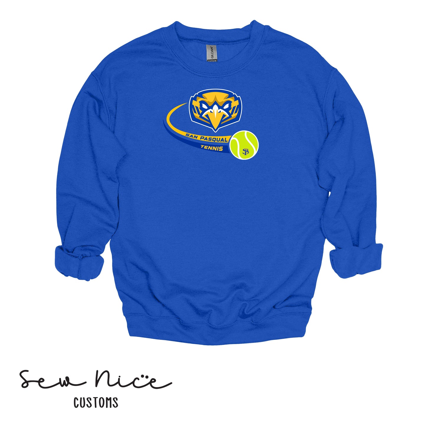 SP Eagles Swoosh Tennis- Unisex Adult/Youth Crewneck Sweatshirt