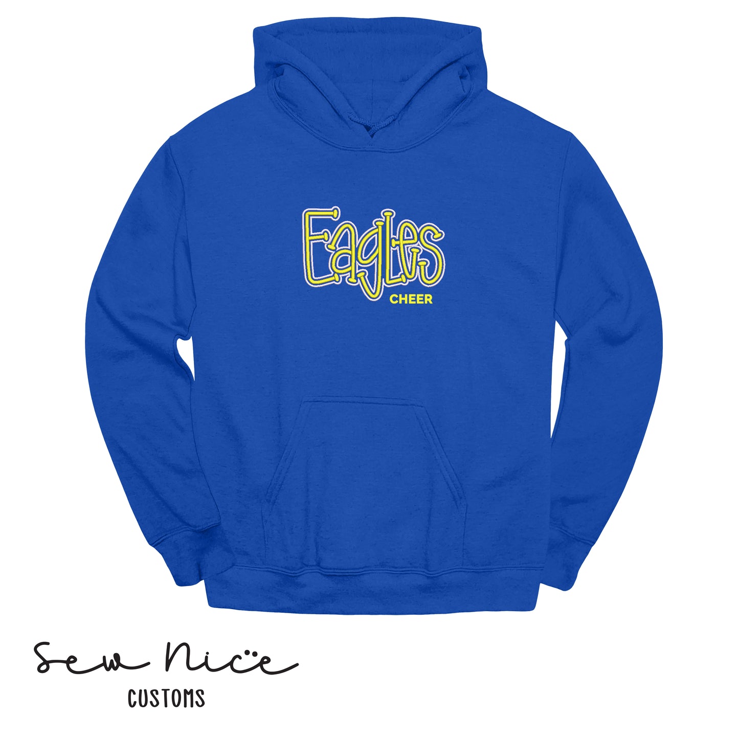 Eagles Embroidered 3D Puff - Adult/Youth Hoodie