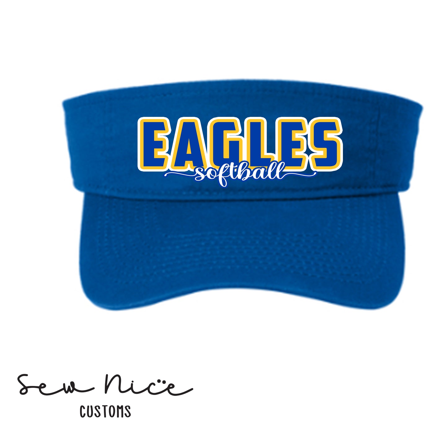 Eagles Script Softball Visor