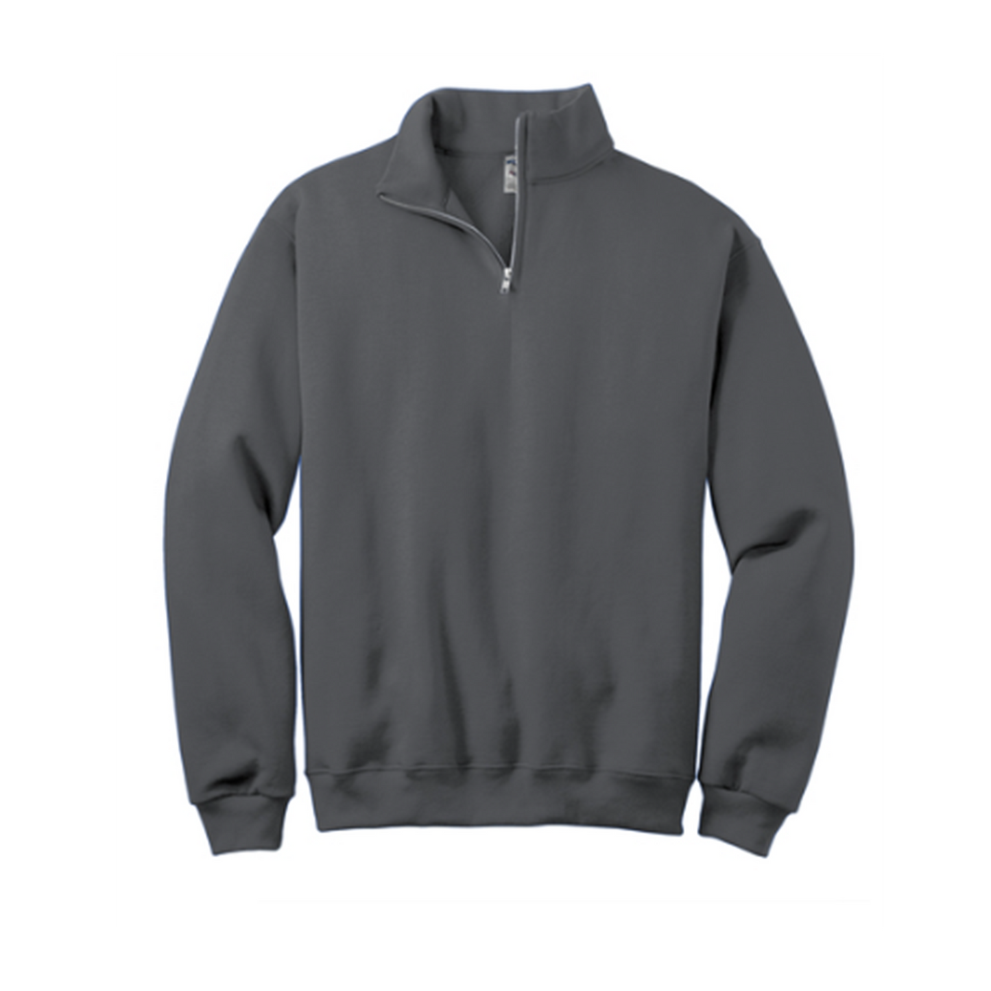 Embroidered Ghost with Drink - Unisex 1/4 Zip Sweatshirt