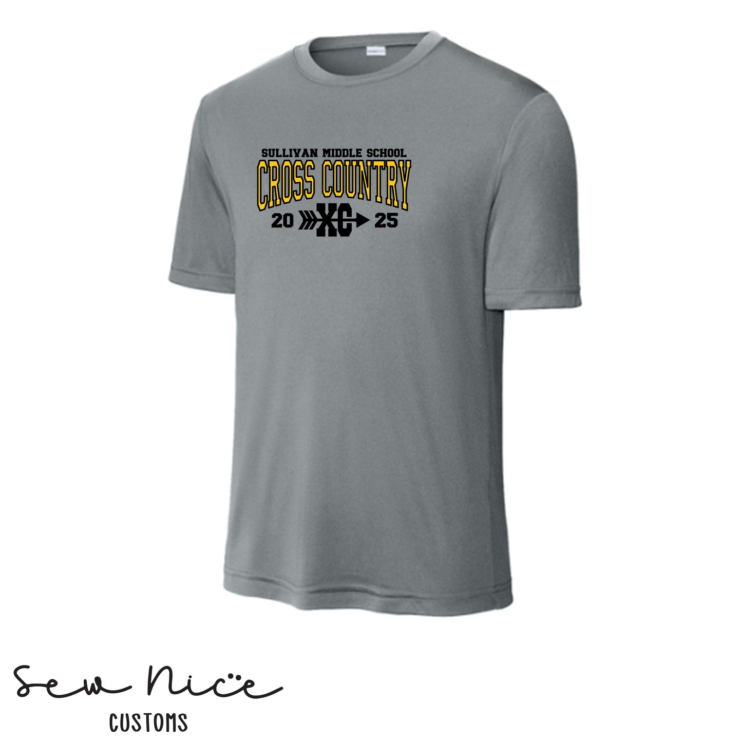 Sullivan Middle School Cross Country XC- Unisex Adult/Youth Dri Fit Shirt