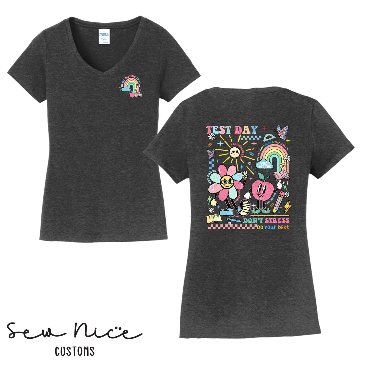 Testing Era - Ladies V-Neck (Maie Ellis)
