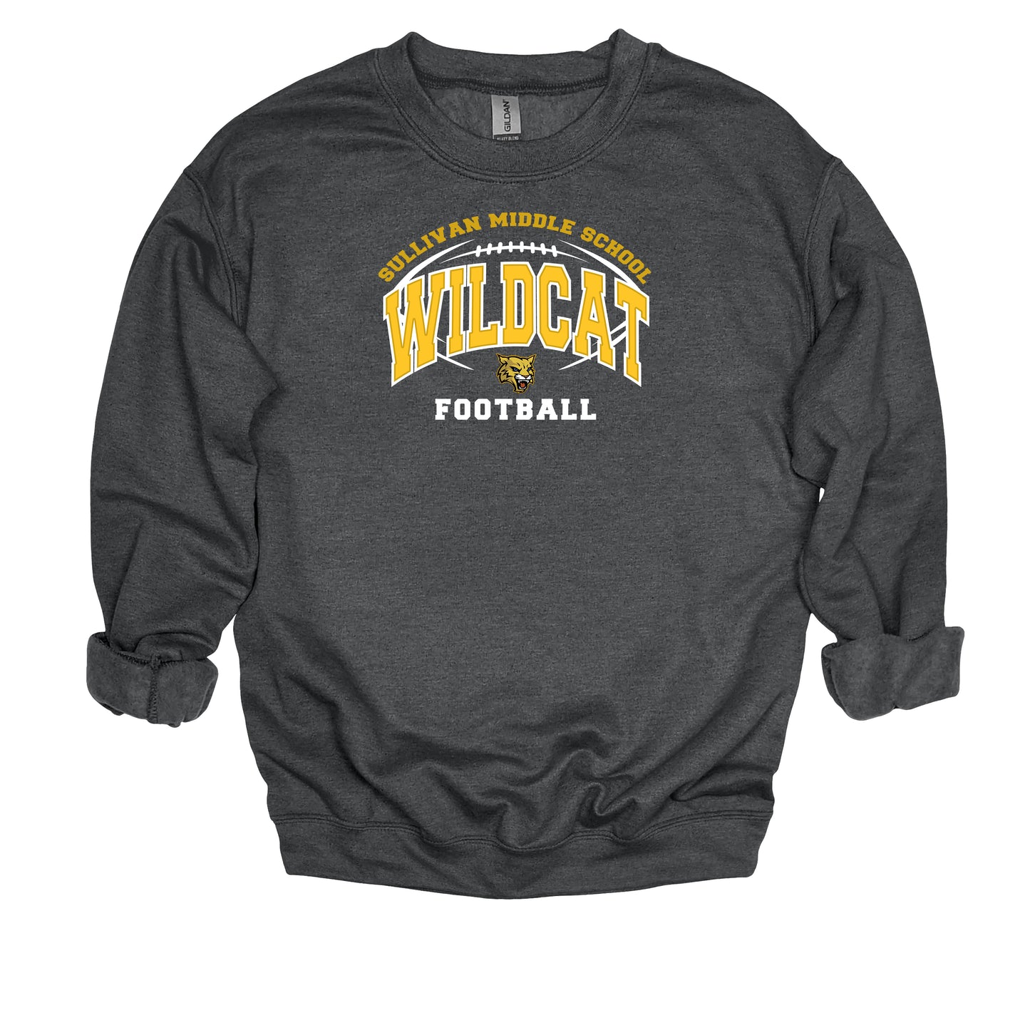 Sullivan Wildcat Football- Unisex Adult/Youth Crewneck Sweatshirt