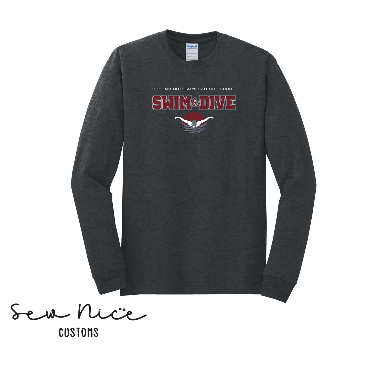 YOUTH-ECHS Swim & Dive- Unisex Shirt, Long Sleeve, Crewneck, Hoodie