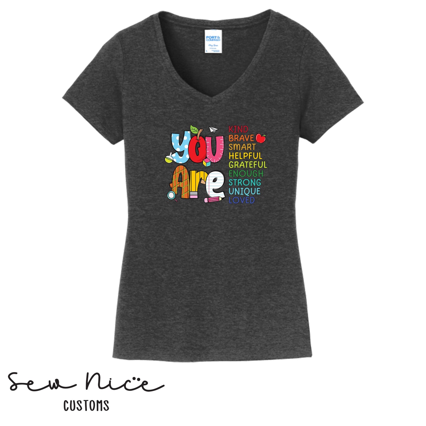 You Are..- Ladies V-Neck (Maie Ellis)