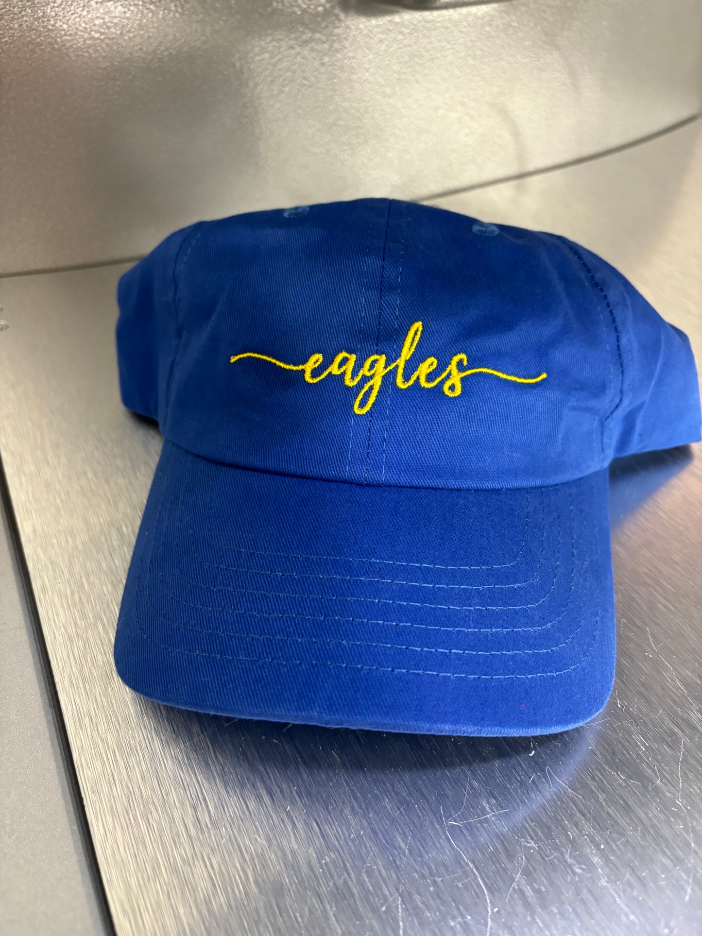 Embroidered Eagles Script - Dad Hat- Softball