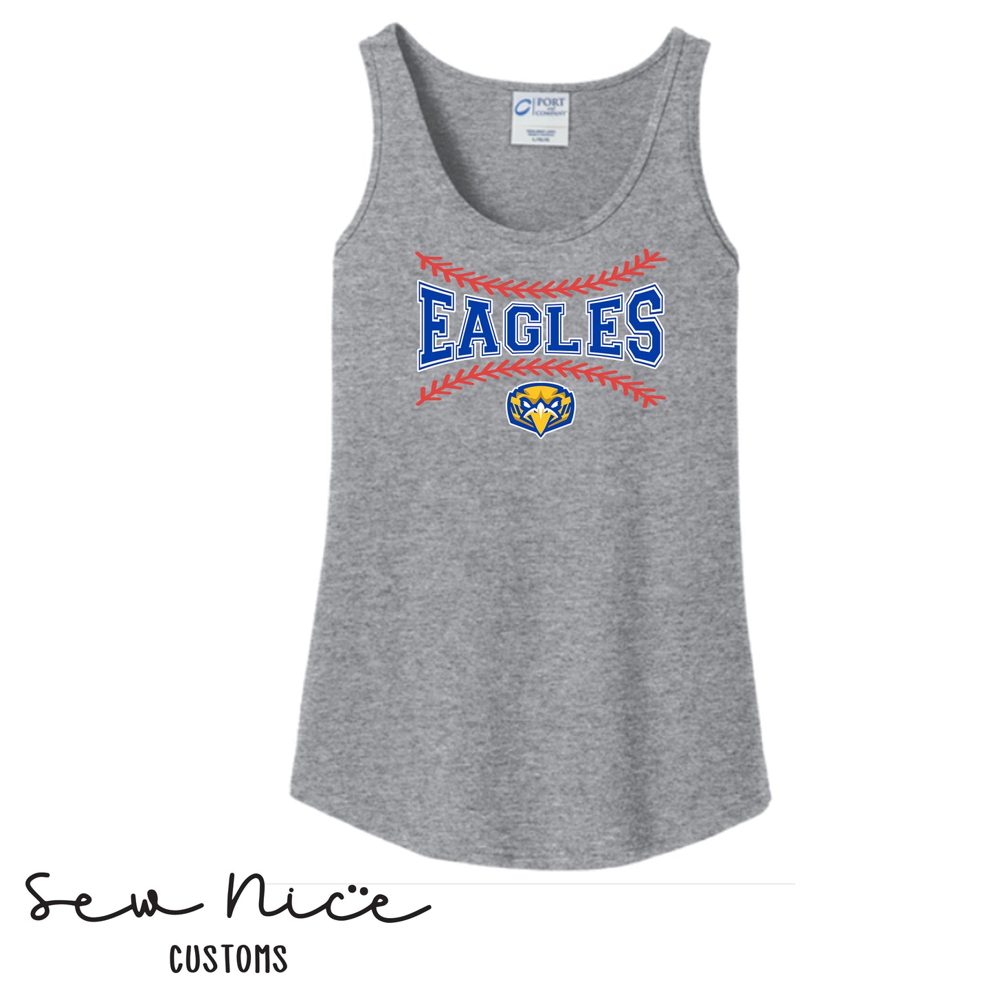 Sp Eagles Baseball Seams Women's Tank Top