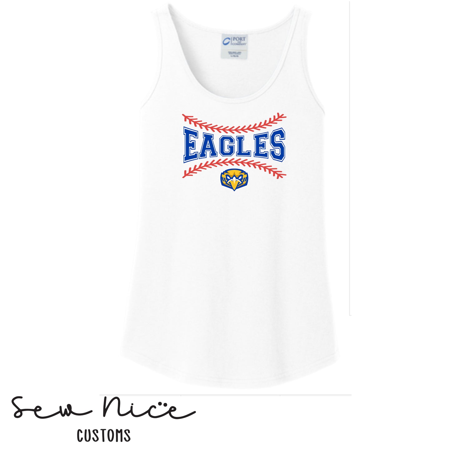 Sp Eagles Baseball Seams Women's Tank Top