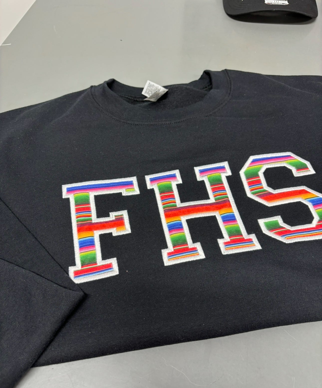 Serape FHS Embroidered Applique Sweatshirt