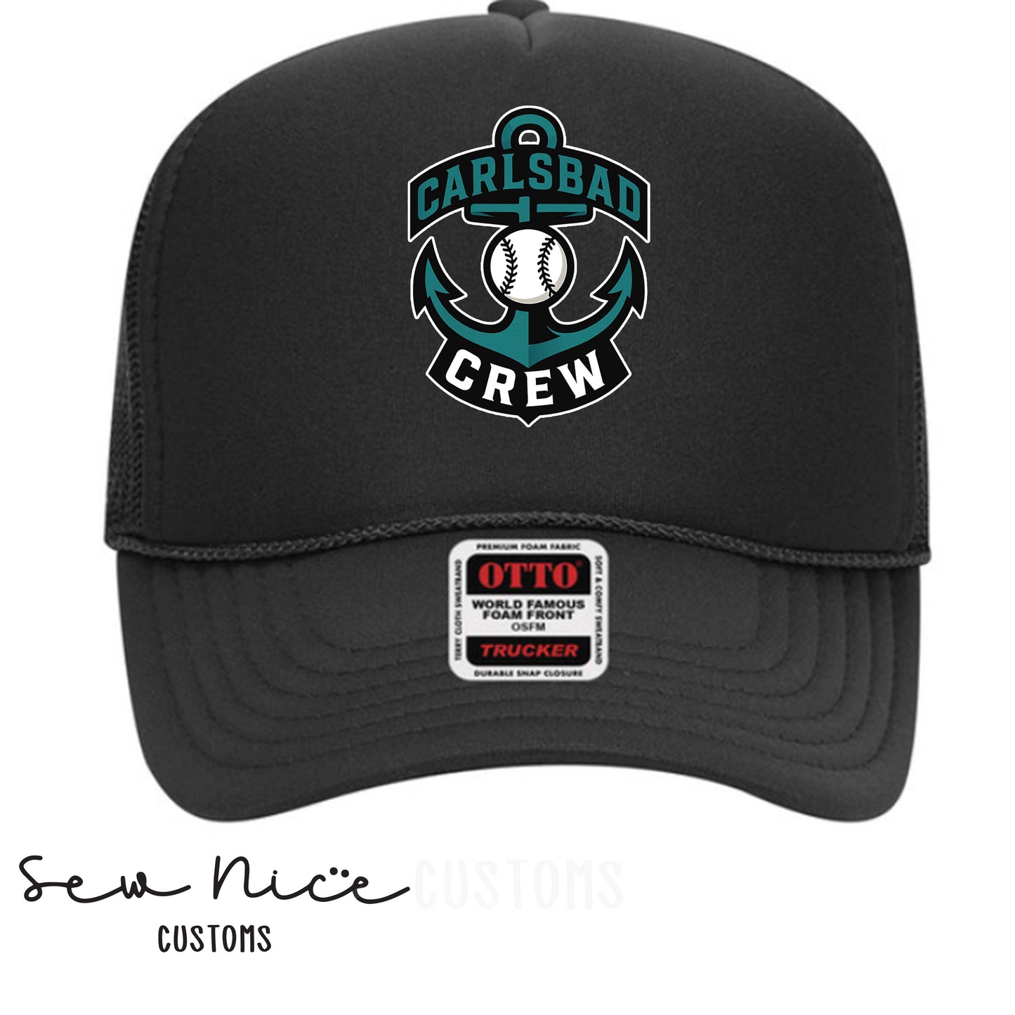 Carlsbad Crew- Printed- Foam Trucker Hat