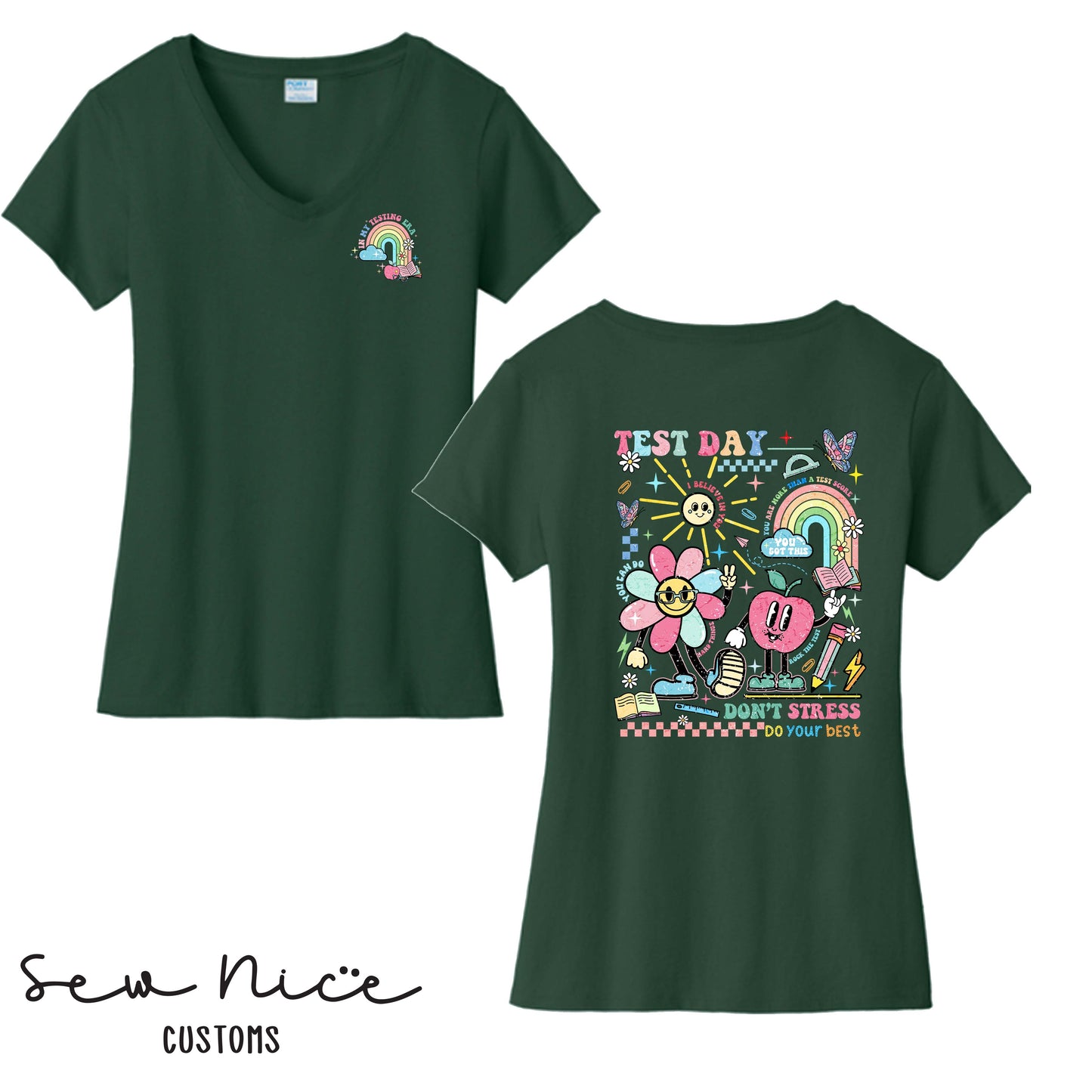 Testing Era - Ladies V-Neck (Maie Ellis)