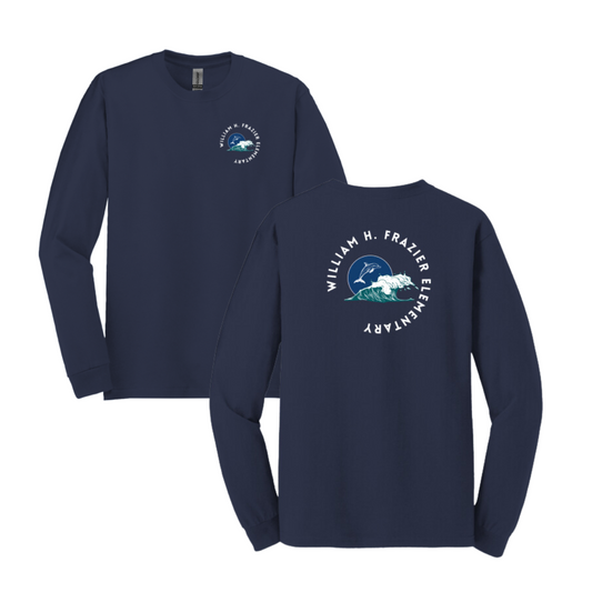 Frazier YOUTH Left Chest/Back Design- Long Sleeve Shirt