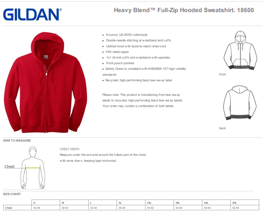 Tony Tobin Side Design - Unisex Adult Full Zip