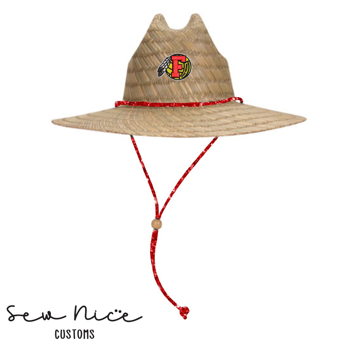 FHS Water Polo- GLITTER CORDS Lifeguard Hat