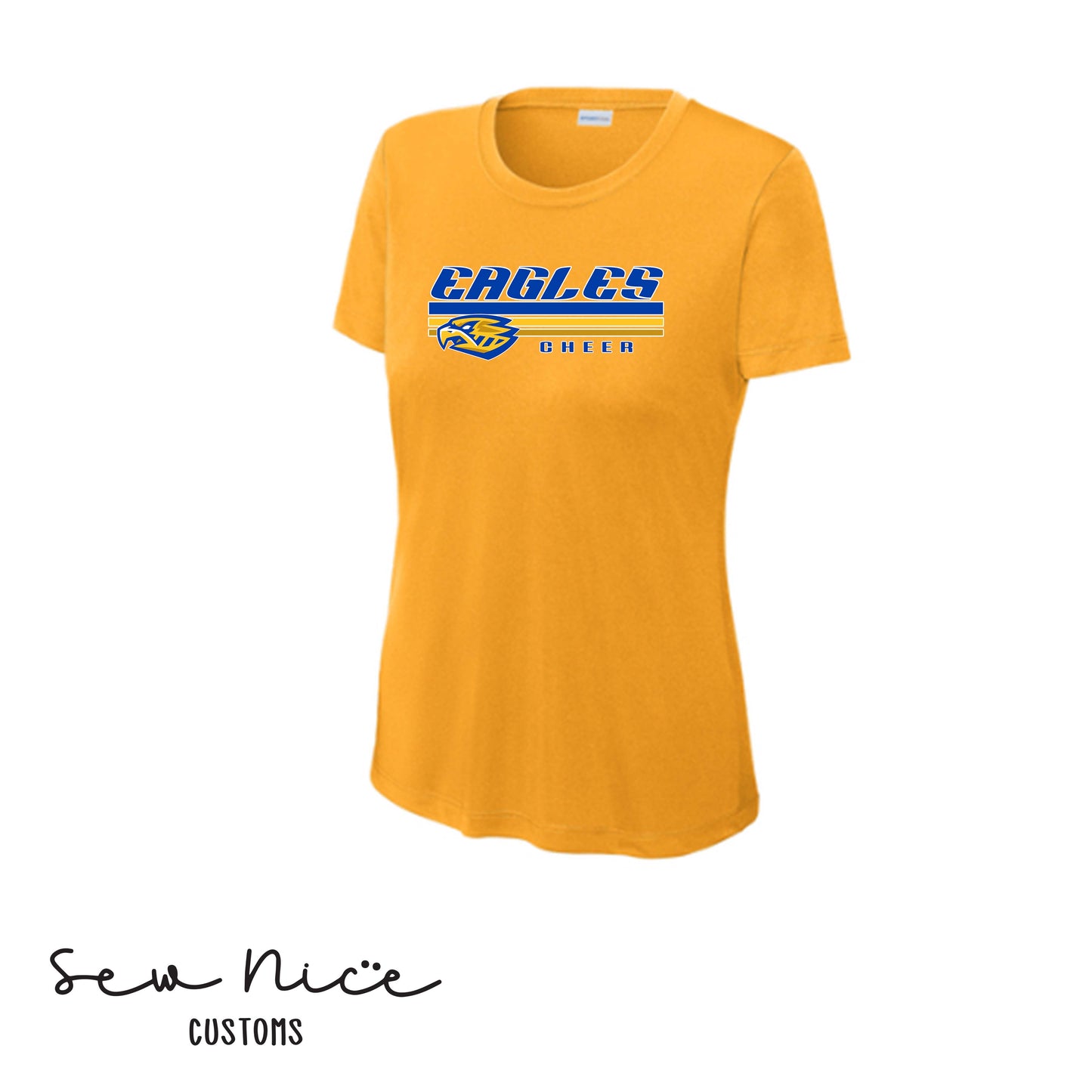 SP Eagles Lines Cheer- Ladies Dri Fit Shirt