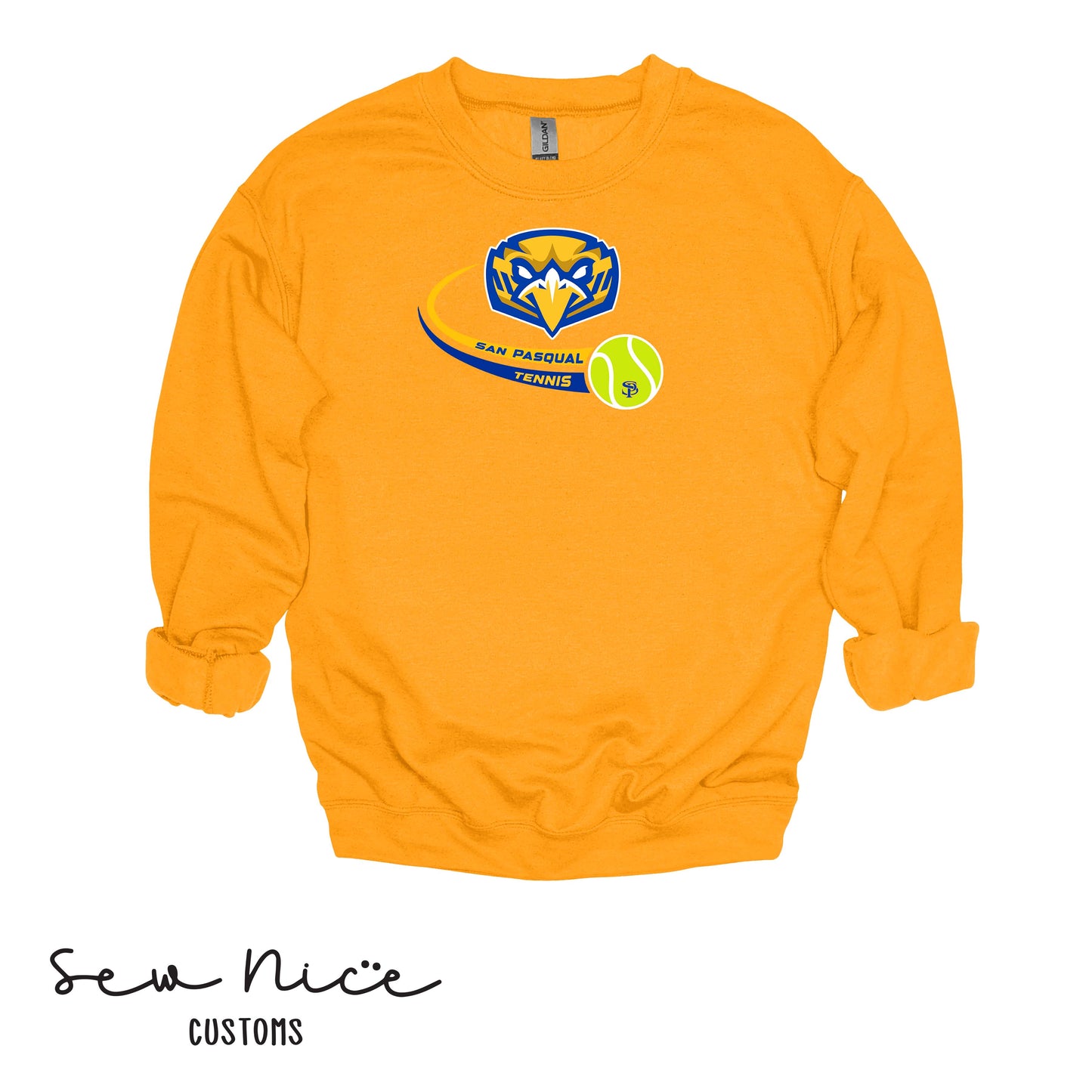 SP Eagles Swoosh Tennis- Unisex Adult/Youth Crewneck Sweatshirt