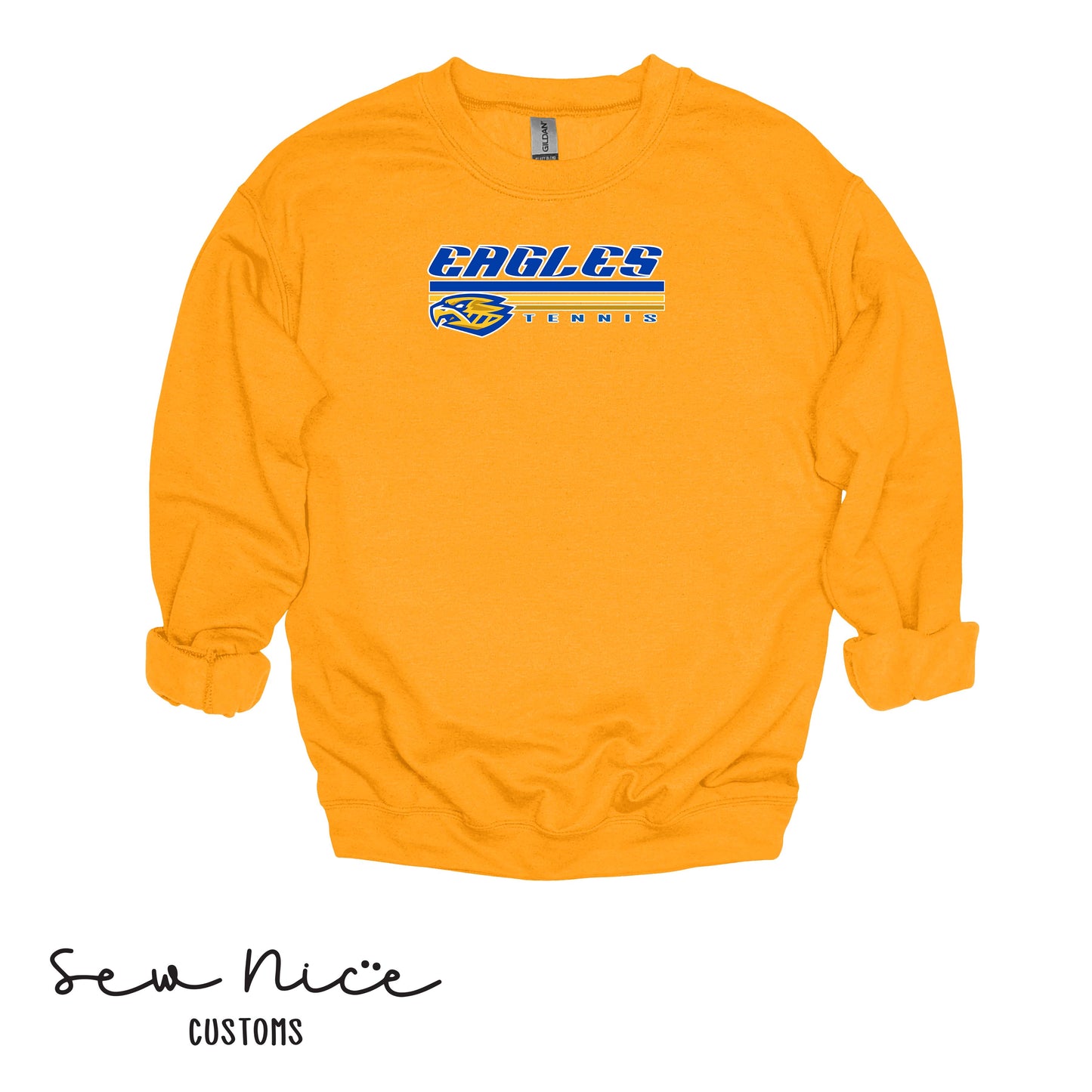 SP Eagles Lines- Tennis- Unisex Adult/Youth Crewneck Sweatshirt