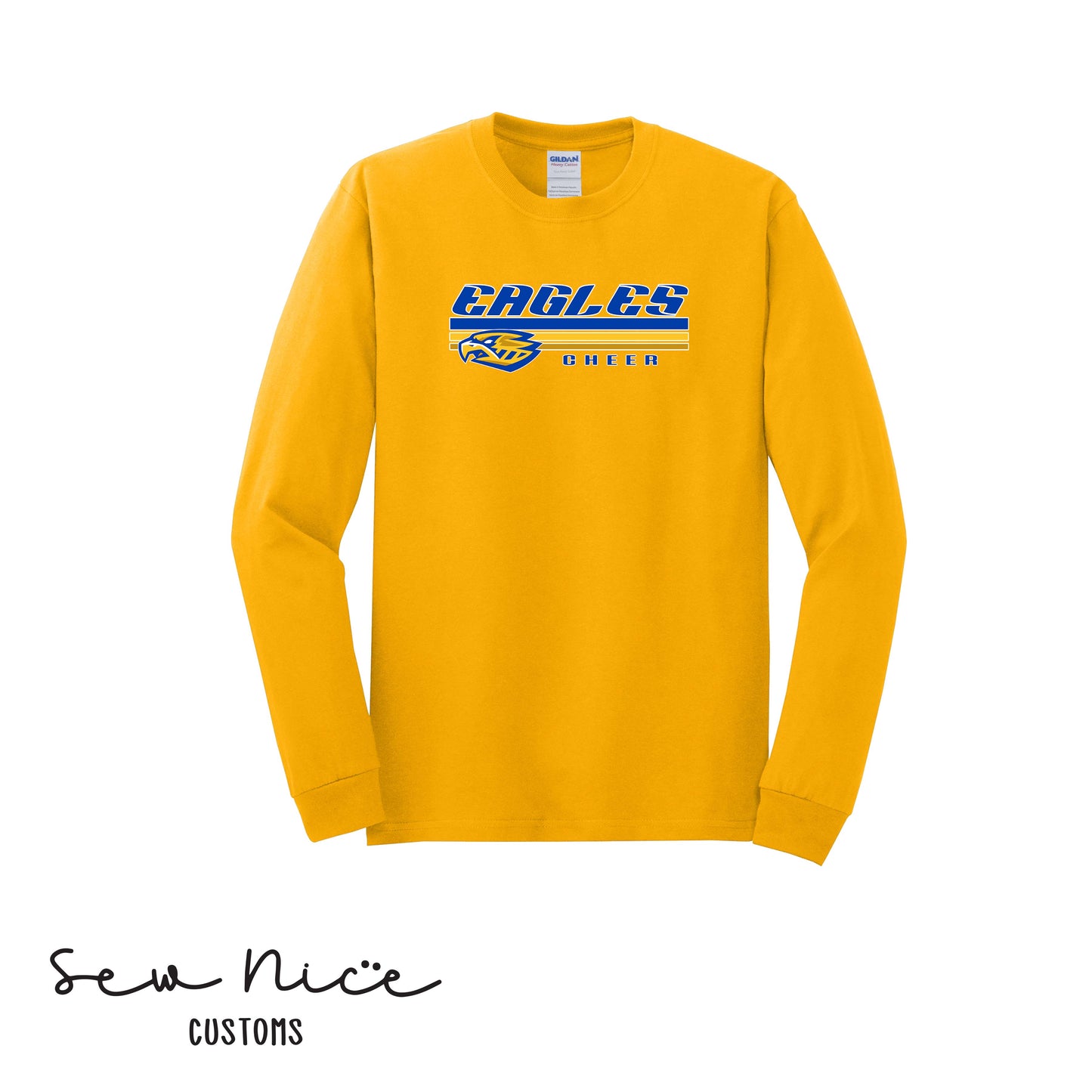 SP Eagles Lines Cheer- Unisex Adult/Youth Long Sleeve Shirt