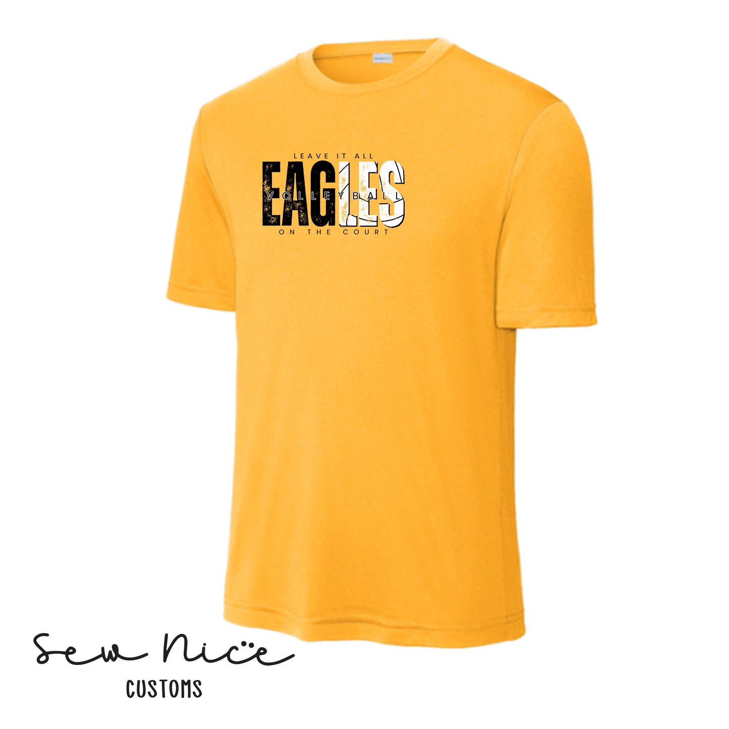 SP Eagles Volleyball-Leave It All On The Court- Adult/Youth Unisex Dri Fit Shirt