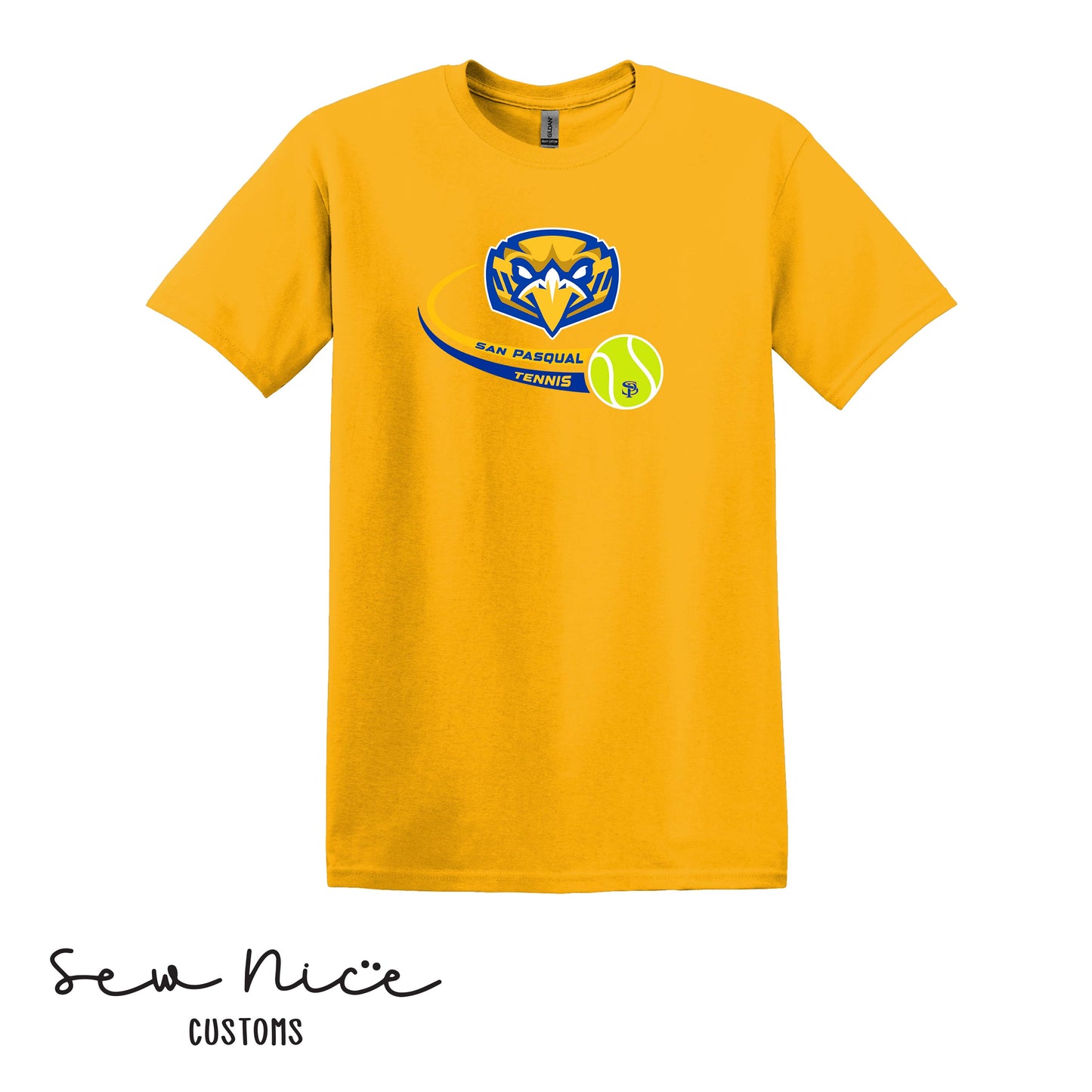 SP Eagles Swoosh Tennis- Unisex Adult/Youth T-Shirt