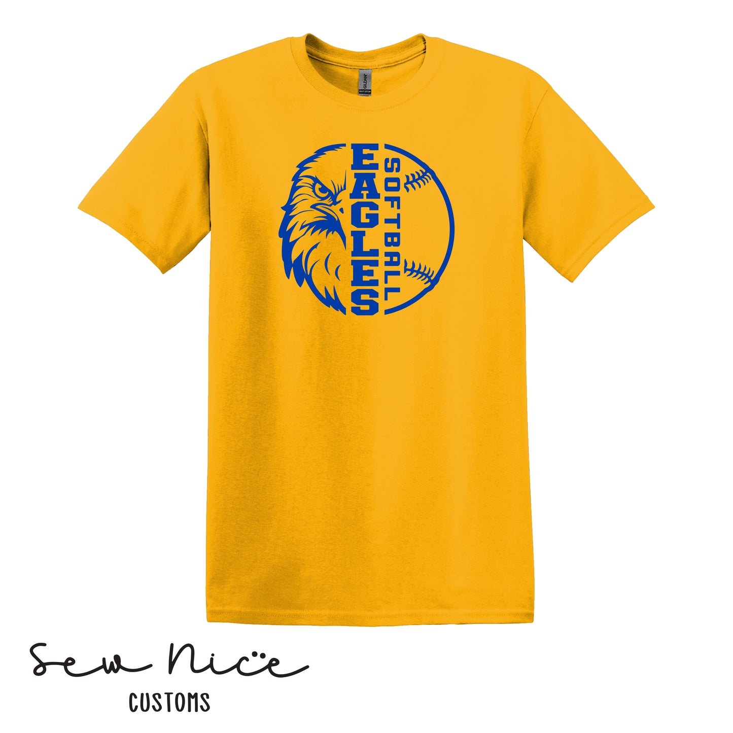 YOUTH Eagle Face Softball Shirt