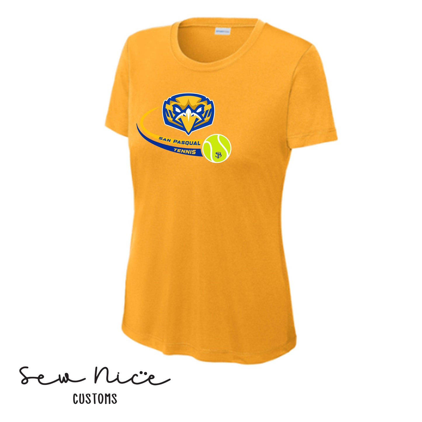 SP Eagles Swoosh Tennis- Ladies Dri Fit Shirt
