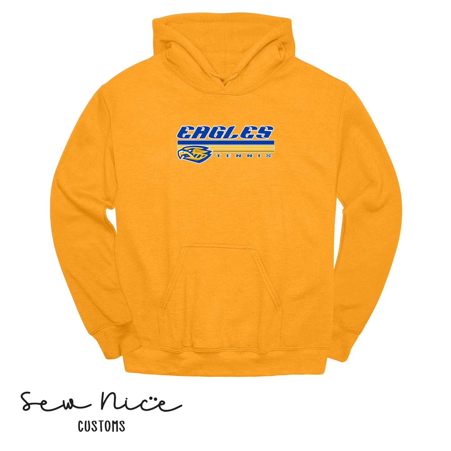 SP Eagles Lines-Tennis- Unisex Adult/Youth Hoodie