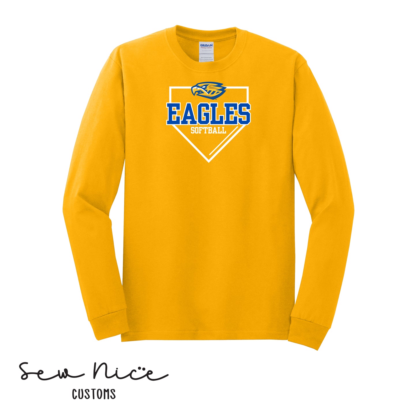 Eagles Softball Plate - Long Sleeve Shirt