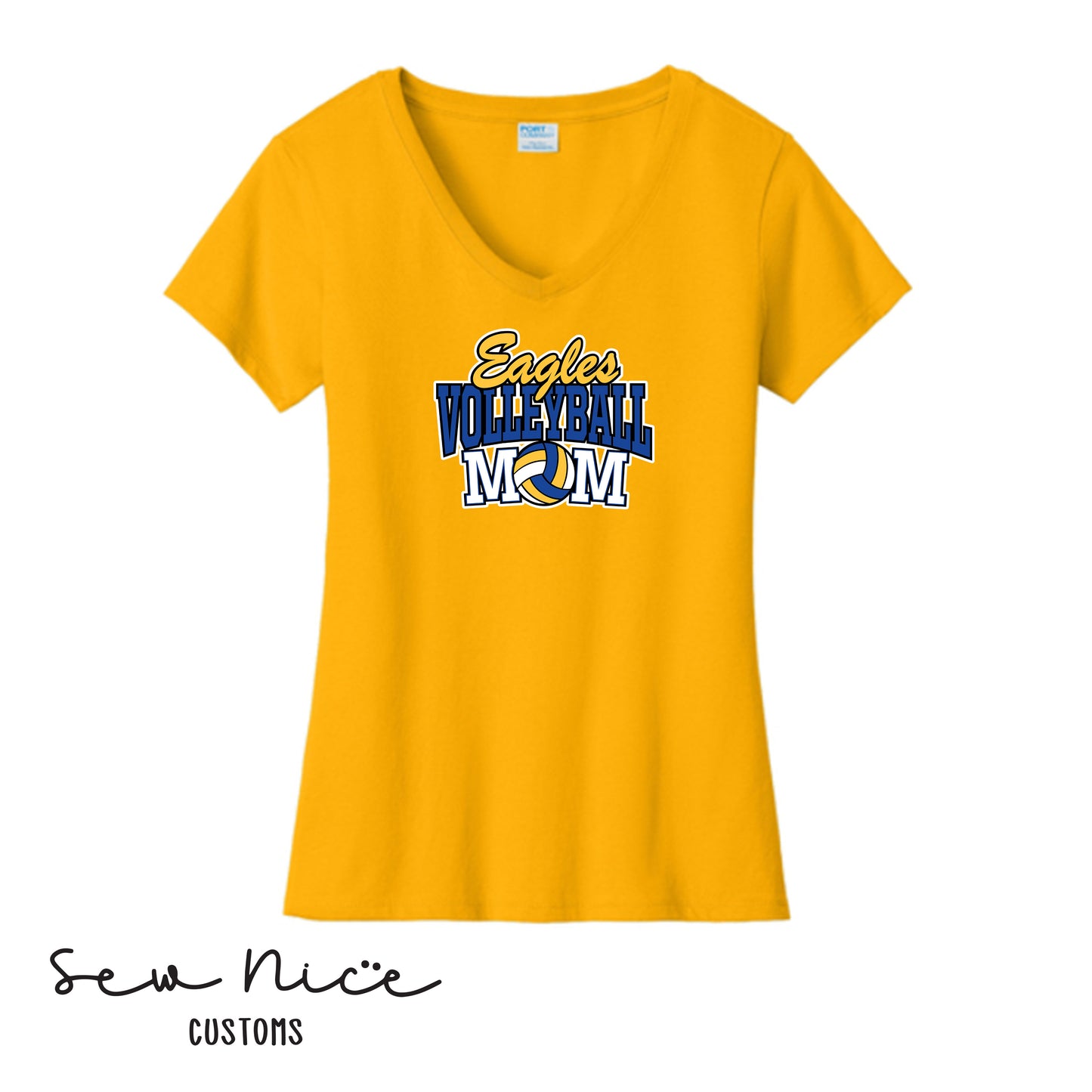 SP Eagles Volleyball MOM - Ladies V-Neck
