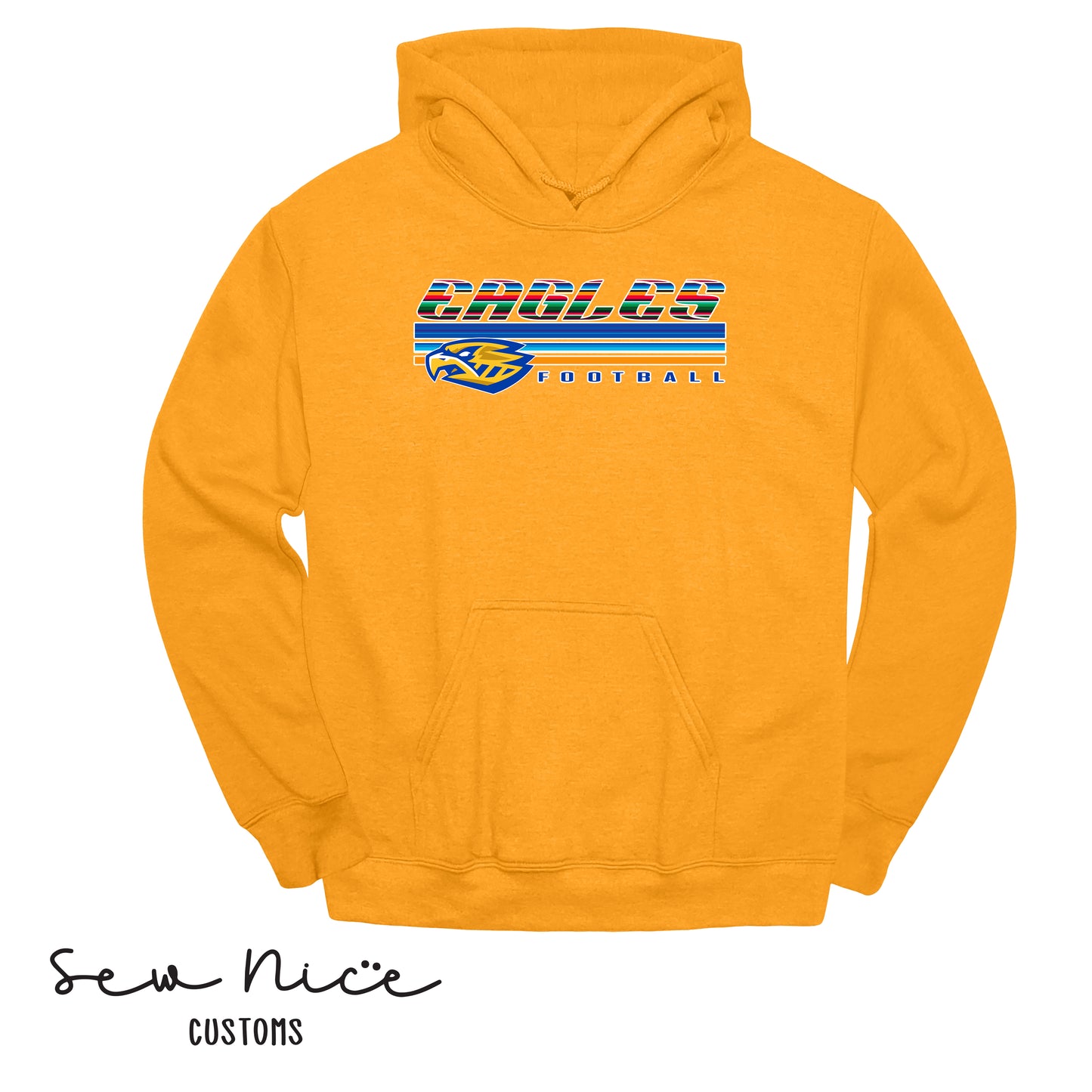 SP Serape Eagles Unisex Adult/Youth Hoodie