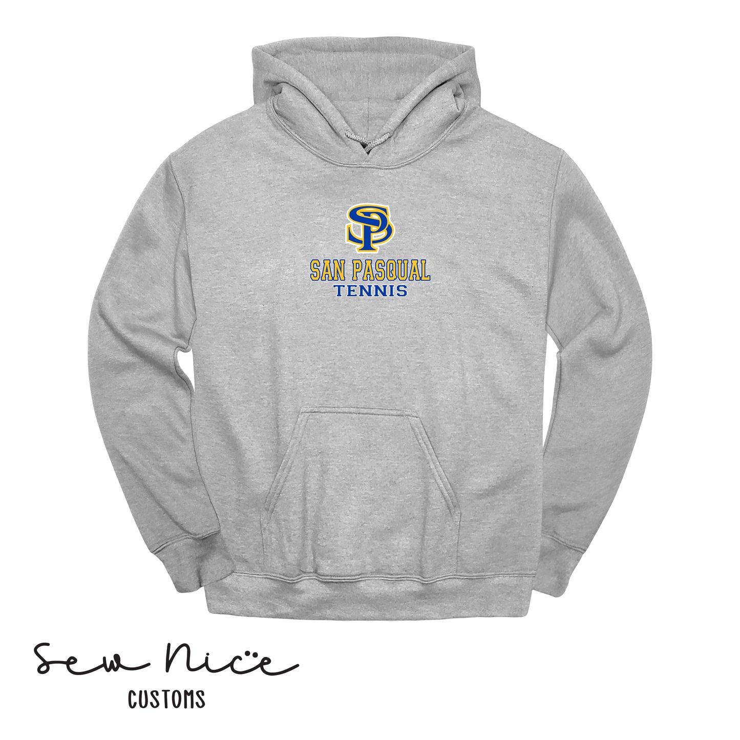 SP San Pasqual Tennis- Unisex Adult/Youth Hoodie