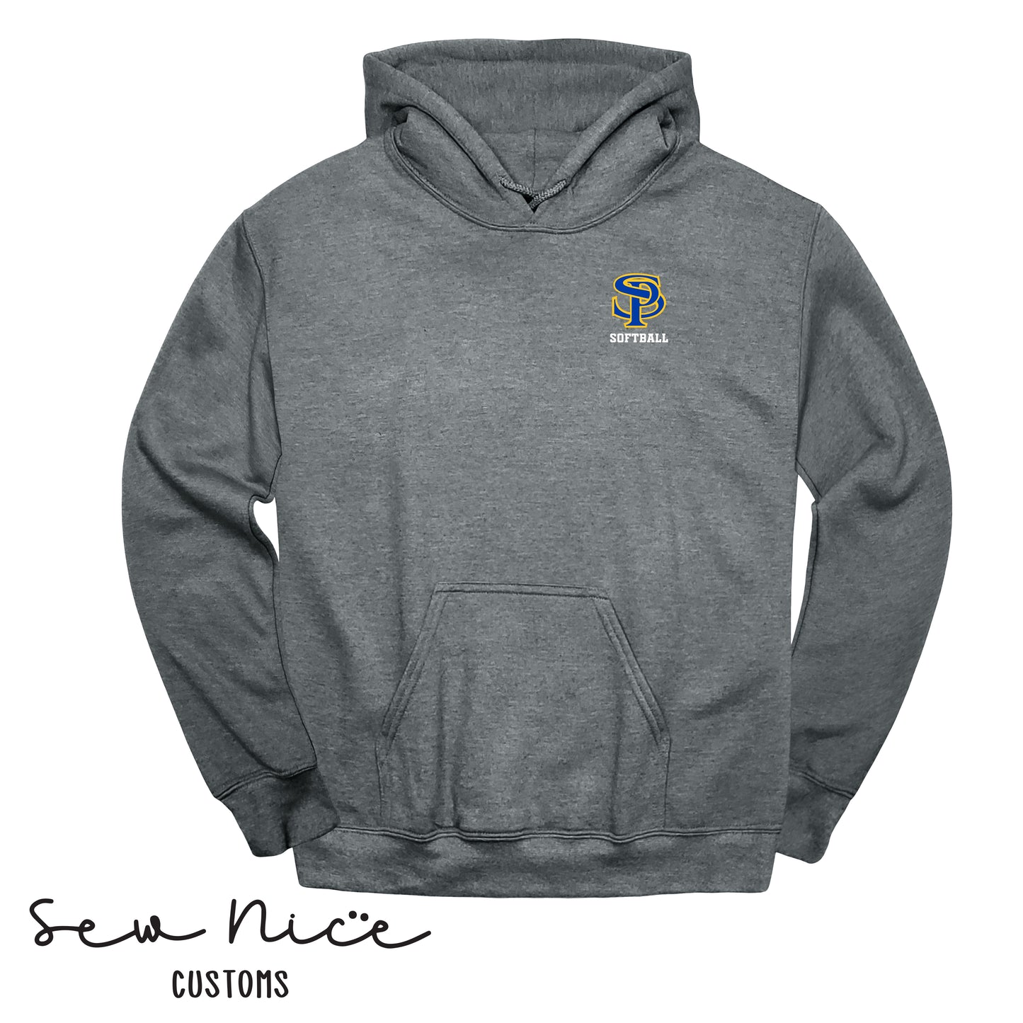 Embroidered SP Logo- Softball  - Hoodie