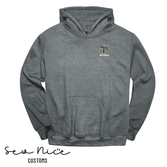 Embroidered SP Logo- Softball  - Hoodie
