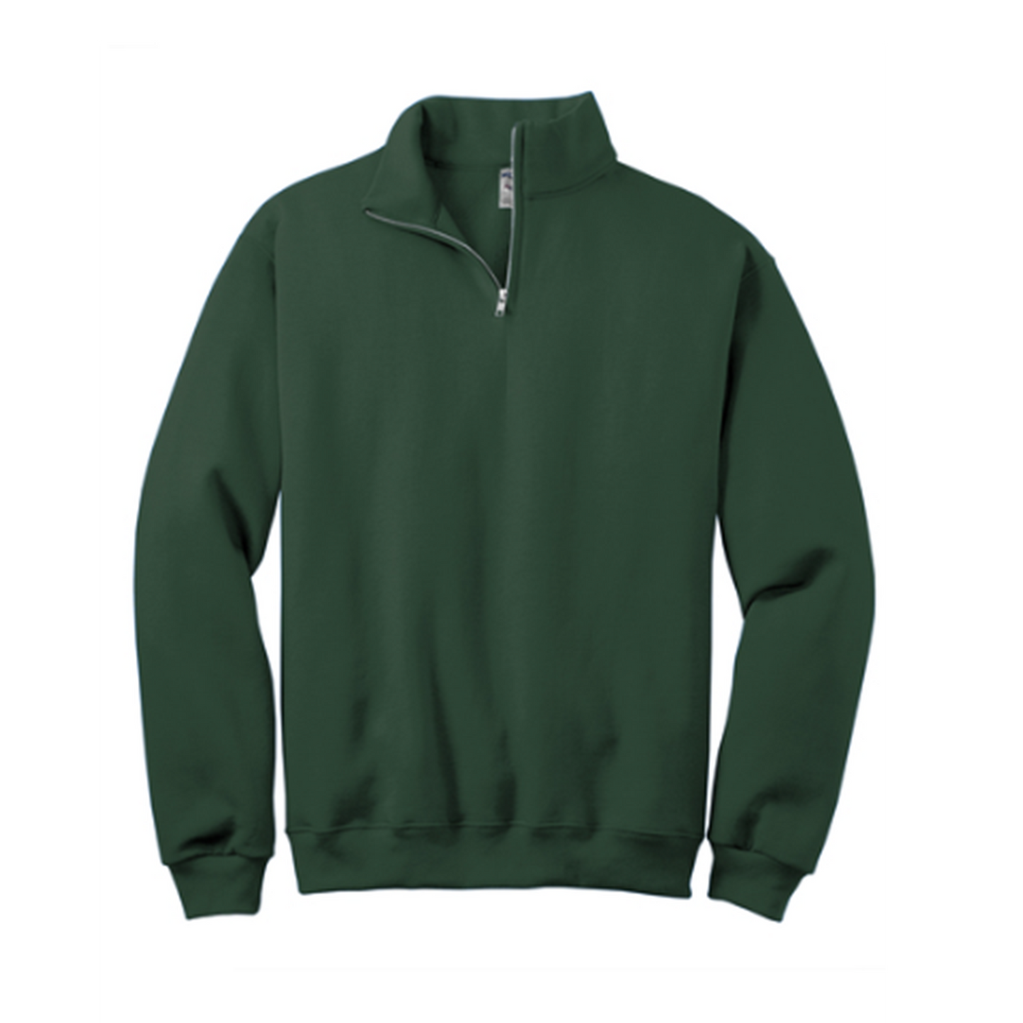 Embroidered Ghost with Drink - Unisex 1/4 Zip Sweatshirt