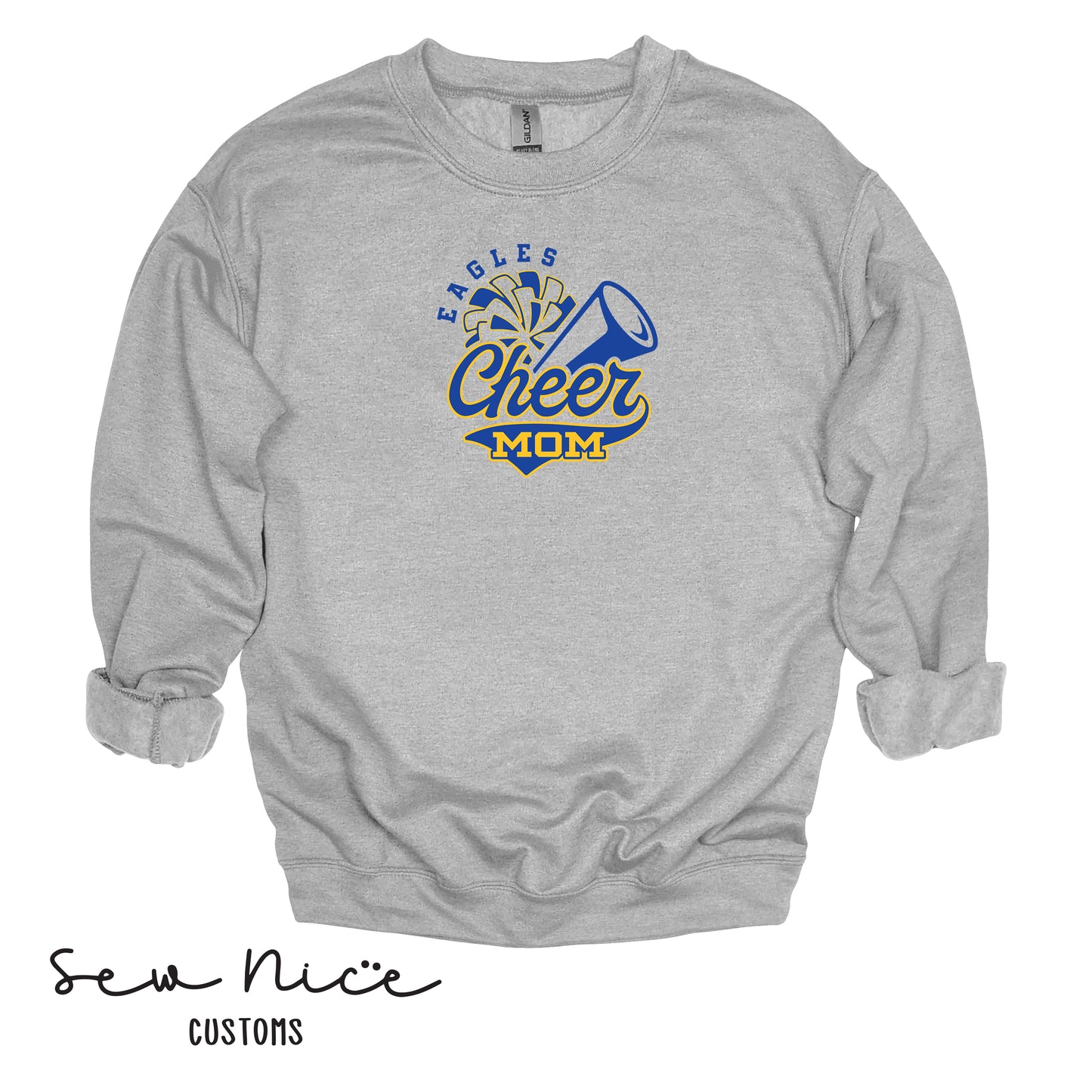 Eagles Cheer Mom- Unisex Crewneck Sweatshirt