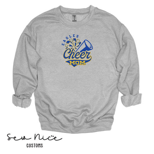 Eagles Cheer Mom- Unisex Crewneck Sweatshirt