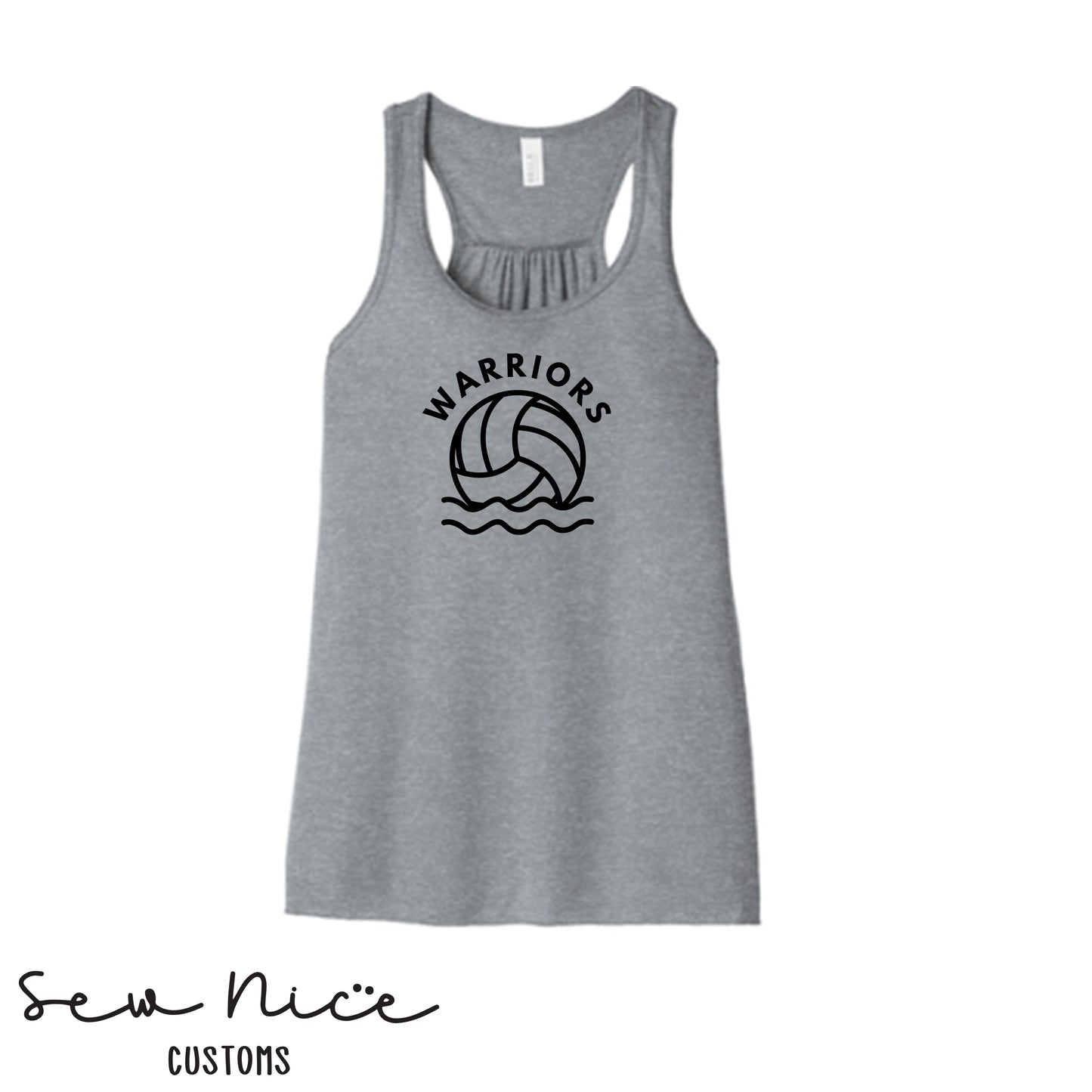 WARRIORS FHS Water Polo - Ladies Bella Canvas Flowy Tank Top