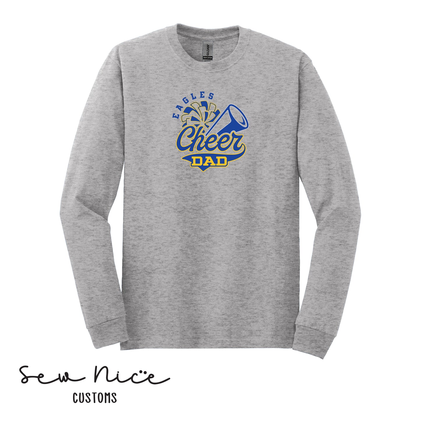 Eagles Cheer Dad- Unisex Adult Long Sleeve Shirt