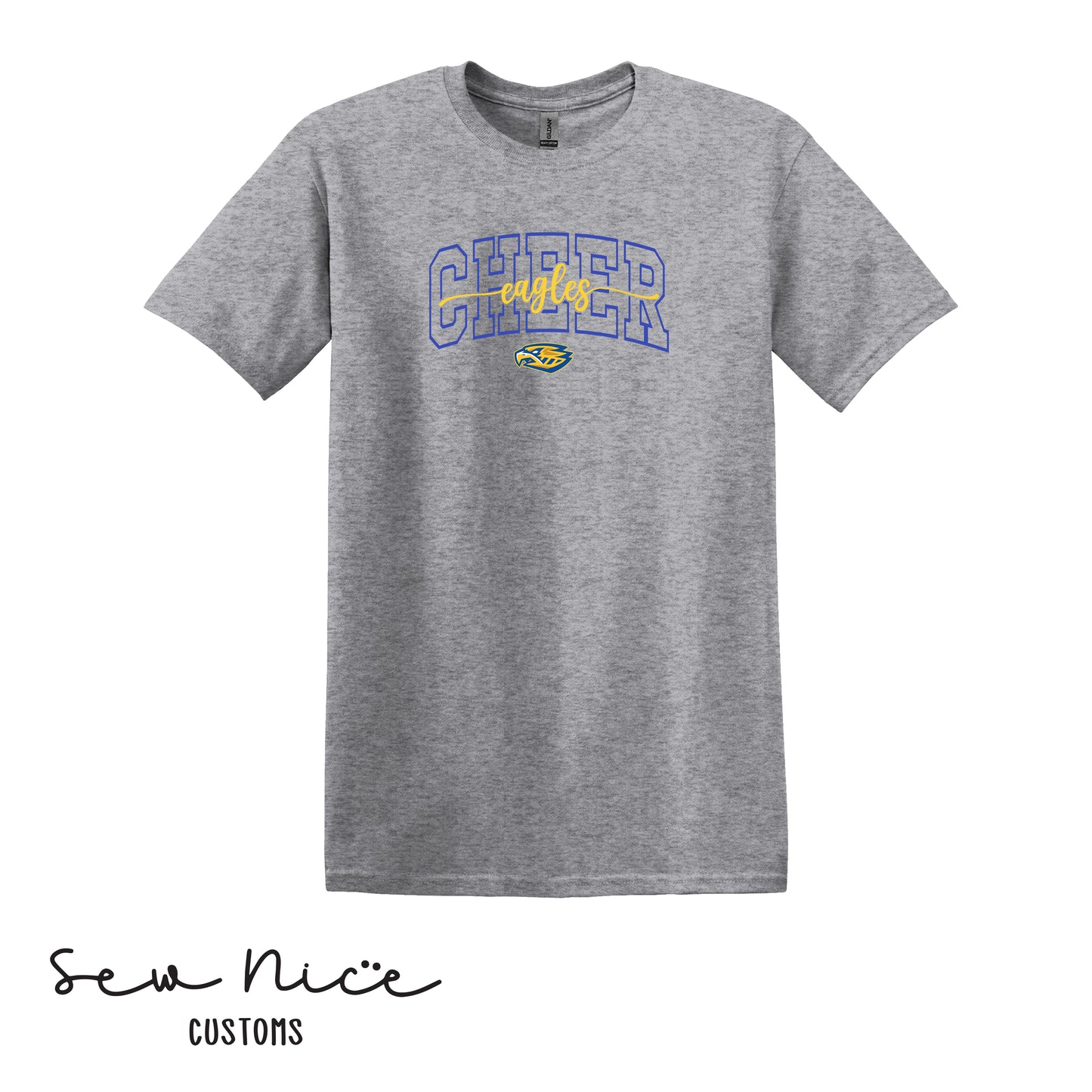 CHEER Eagles Script- Unisex Adult/Youth T-Shirt