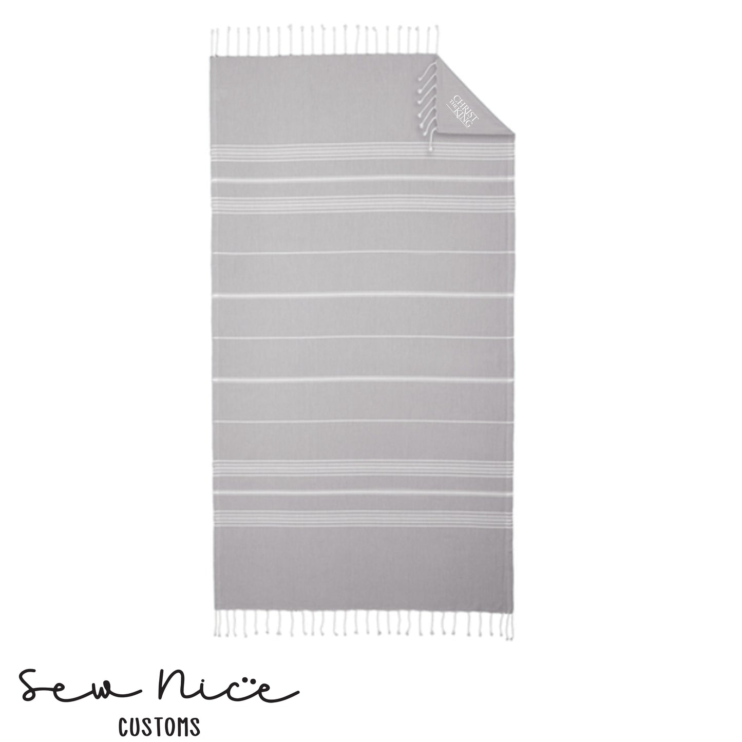 Embroidered Beach Throw - Christ The King