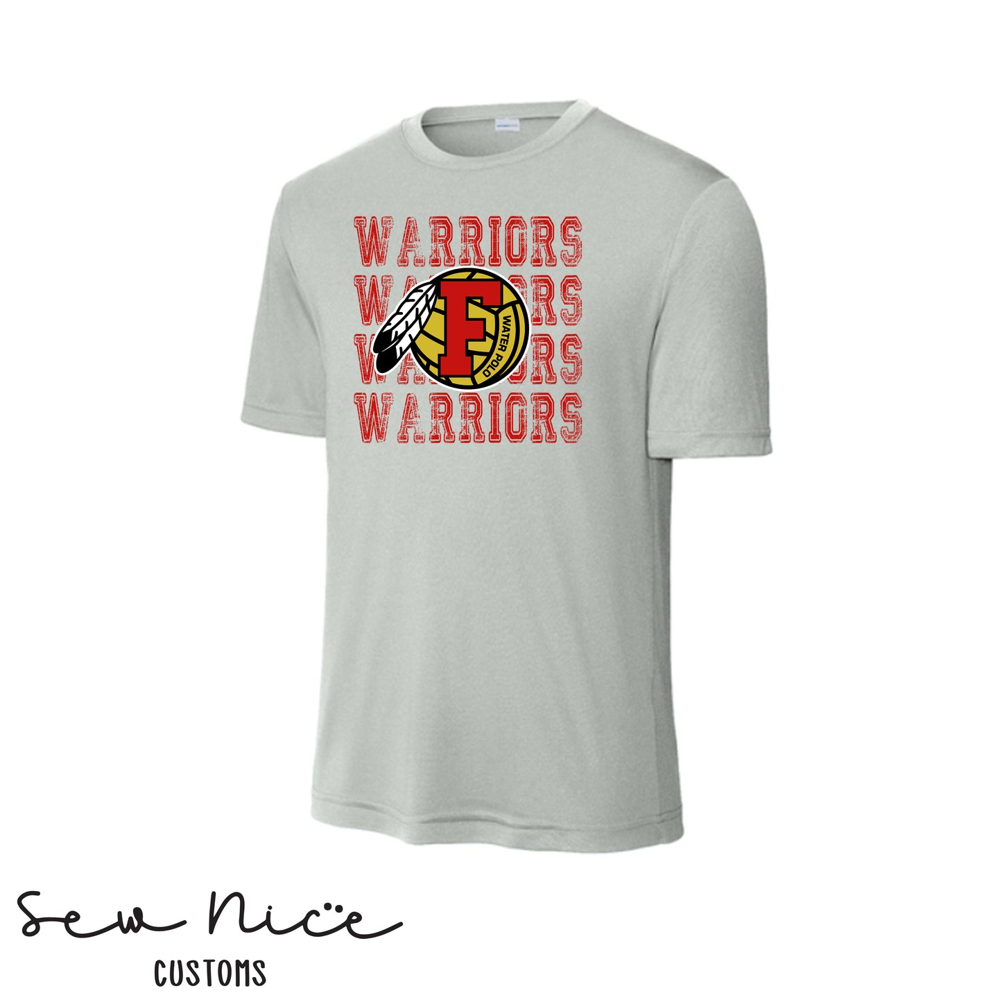 Warriors Stacked FHS Water Polo- Unisex Adult/Youth Dri Fit Shirt